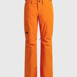 The North Face Vibrant Orange Snow Pants